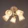 Vanessa chandelier 5x60W E27 white 45x45x27cm