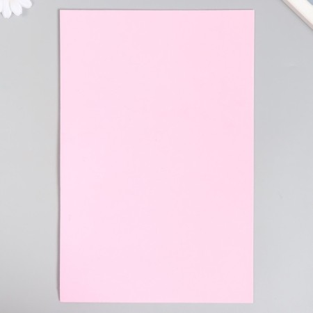 Foamiran "gently pink" 2 mm (set of 5 sheets) A4 format format-3