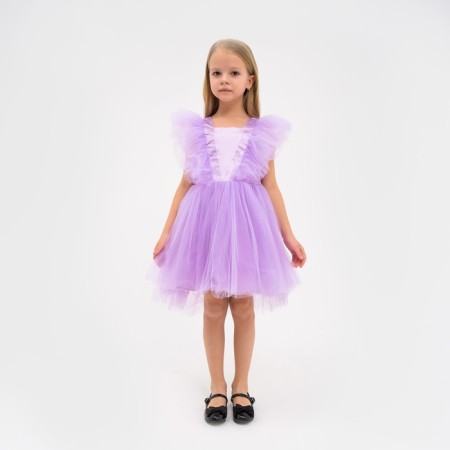 Dress elegant children's KAFTAN, p. 28 (86-92 cm), purple-4