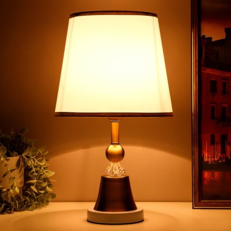 Matilda table lamp E27 40W Belo-Bronza 25x25x42 cm Risalux-2