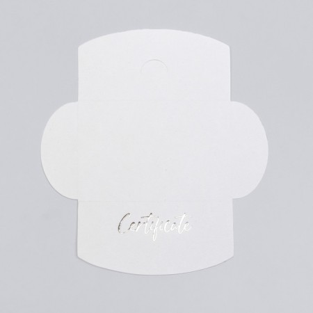 Envenue for certificate with embossing, ivory, 10.5 x 7-3