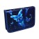 Penal 1 section, 140 x 205 x 38 mm, 2 folding strips, calligrata 30p32_2v "Butterflies", laminated cardboard