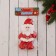Soft suspension "Santa Claus with a button" 8x15 cm, white