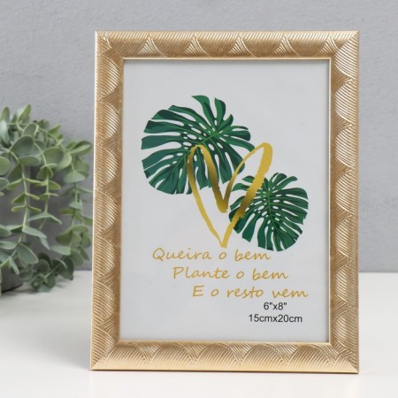 Photo frame plastic 15x20 cm "Waves" Gold 22.8x17.8x1 cm