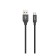 PERO DC -02, microUSB - USB, 2 A, 1 m, fabric braid, black