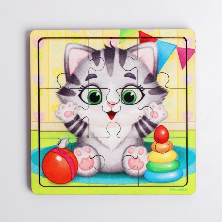 Puzzle "Kitten", 9 parts-1