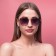 Women's sunscreens "RAMA" UV 400, 14.5x2.5x5 cm, lens 6x5 cm