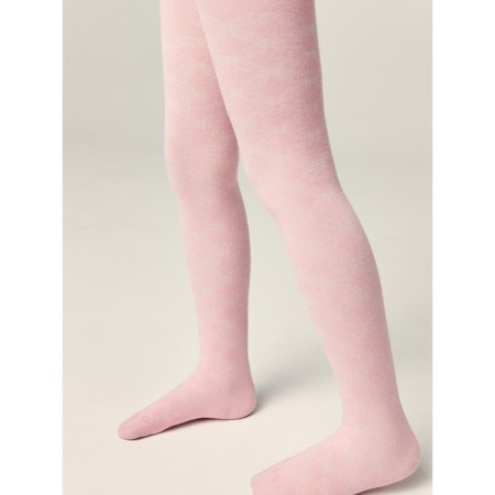 Pantyhose Baby thin cotton conte kids, height 116-122 cm, light pink color