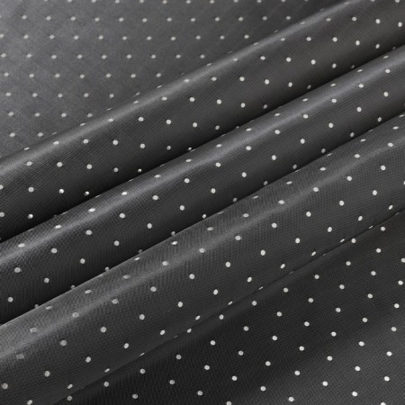 Lining fabric "peas", bilateral, 100 % viscose, 1 × 1.4 m, color gray color