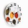 Wall clock, series: interior, "spices", smooth move, d = 30 cm