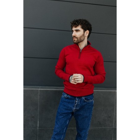 Jumper male ise, size 46, red color-12