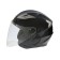 The helmet open with two visors, size L (59-60), model-BLD-708E, black glossy