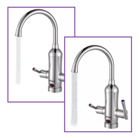 KitFort KT-4030 water heater, flowing, 3300 watts, 6 l/min, silver-3