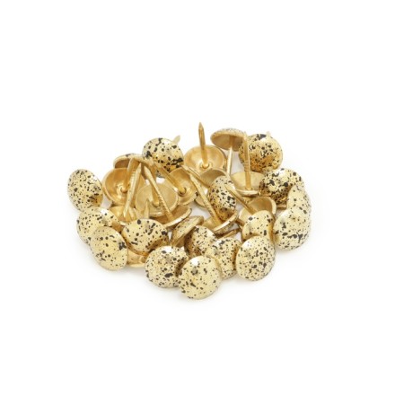 Tundra nails, decorative, 11x17 mm, antique gold, 50 pcs-6