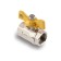 Ball the gas gas aqualink, PN 16, the inner/internal thread 1/2 ", butterfly, nickelir.