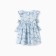 Dress for girls, blue color/hydrangea, height 122 cm