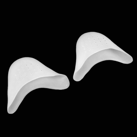 Separates on the toes, breathing, silicone, 9 × 9 cm, pair, white color-2