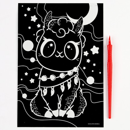 Baby engraving. Set of engravings "Cute Animals", A4, 4 pcs-3