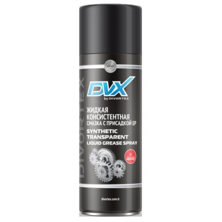 Universal lubricant DVX Synthetic Transparent Liquid Grease Spray with EP, synthetic, aerosol, 400 ml