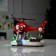 LED figure "Helicopter with Santa Claus" 31.5 × 18 × 18 cm, polystone, AAX3 batteries (not complete), USB, glow of multi