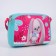 Children's bag for a girl "Rabbit with a toy" from eco-leather, on a strap, 15x12x3 cm