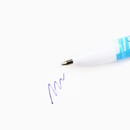 A set of plastic pens with a cap "Happy Defender of the Fatherland Day", 3 pcs, blue paste 0.5 mm-1