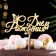 Topper wooden "Happy Birthday" Golden Datim beautifully 14.3x6.4 cm
