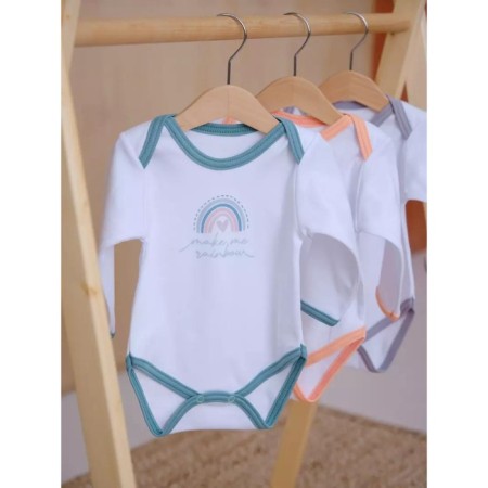 Body baby with a long sleeve Rant Rainbow, height 56 ​​cm, green color-1