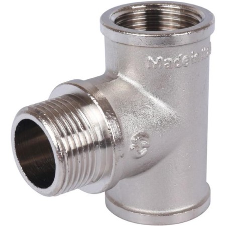 The STOUT SFT-0065-343434, 3/4 "x3/4" x3/4 ", internal/exterior/internal, nickel. Brass-1