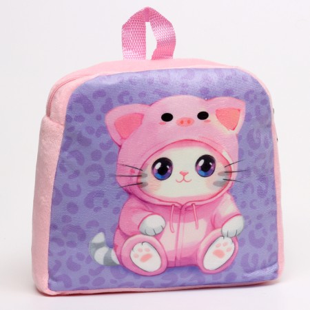 Baby backpack for a girl "Cat in a suit"-3