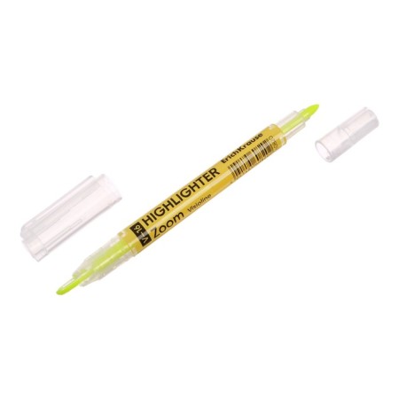 Textbook marker 0.5-3.5 mm Erichkrause Visioline V-16 zoom neon, bilateral, yellow neon, water-based ink-3