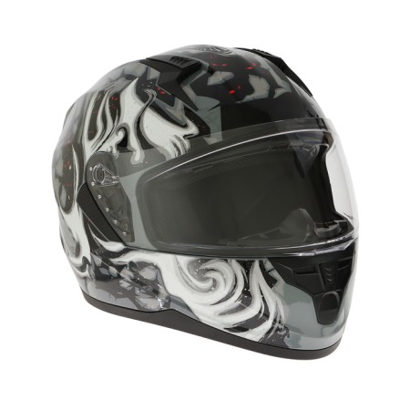 The helmet integral with two visors, size XL (60-61), BLD-M67E model, black and gray-2