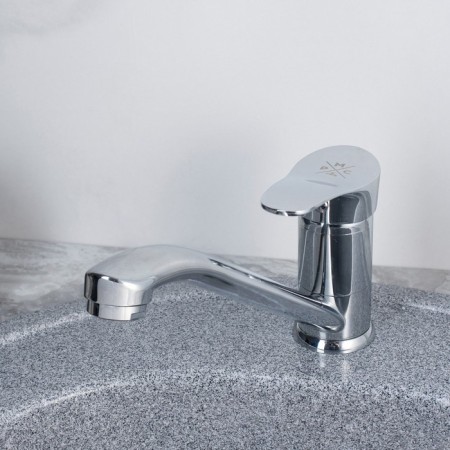 Kitchen mixer RMS SL86-004FBS-25, single-leaf, pour 23 cm, on spilkke, chrome-2