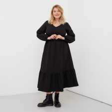 Women's dress Midy Mist Plus-Size, R.58, Black