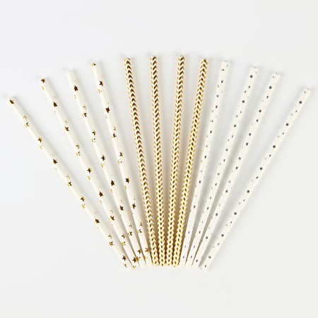 Paper tubes 12 pcs "Gold"-1
