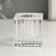 Glass of glass per 1 candle "Square" transparent d-2 cm 3.8x3.8x4 cm