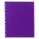 A notebook of 80 sheets in a cage on a riding crest, plastic cover, offset block, purple