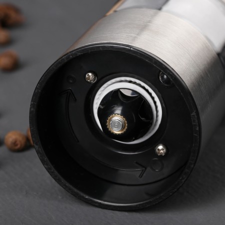 Electric mill, for spices, 22 cm, stainless steel, acrylic-4
