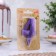 Candle in the Cake "Fine", number "4", purple metallic, 6.5 cm
