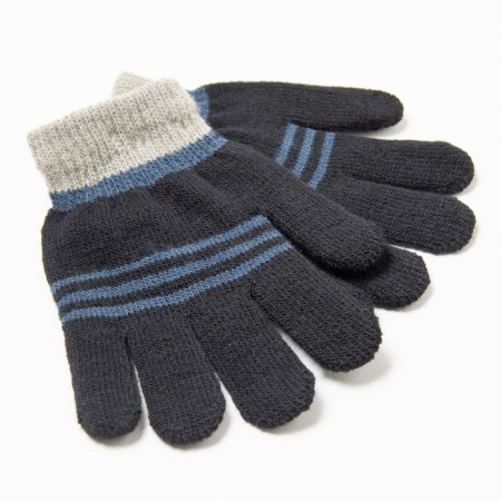 Baby gloves, black color, size 14