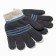 Baby gloves, black color, size 14