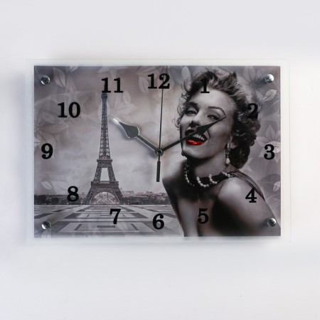 Carty clock, interior "Marilyn Monroe in Paris", silent, 25 x 35 cm