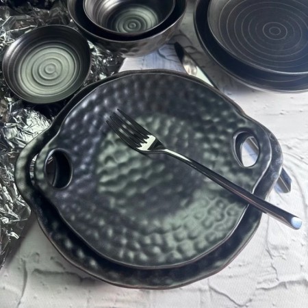 Set of dishes Lenardi Roca, with handles, d = 23 cm, 2 pcs