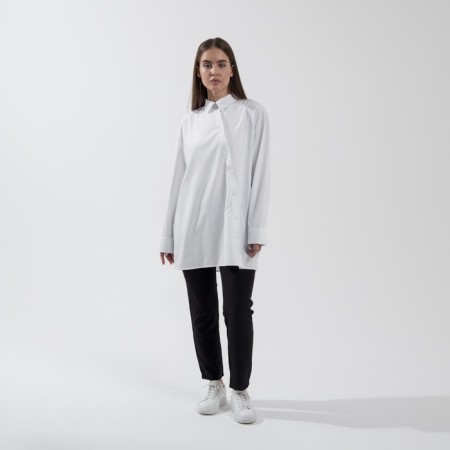 SL shirt, slanting bar, 42-44, white-2