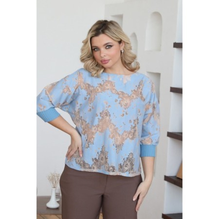 Female jumper, size 58, blue color-9