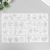 A stencil with a curly edge "Festive party" set of 8 pcs 18.3x5.5 cm