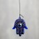 Wind music metal, plastic "palm with talisman" 5 tubes 6x8.5x8.5 cm