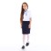 School blouse for girls, white color, height 134 cm