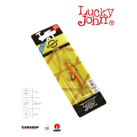 Balancir Lucky John Fin 4 + tee, 6 cm, color 20 blister-2
