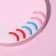 A set of interchangeable elastic bands to eyelashes, 6 pcs, multi -colored